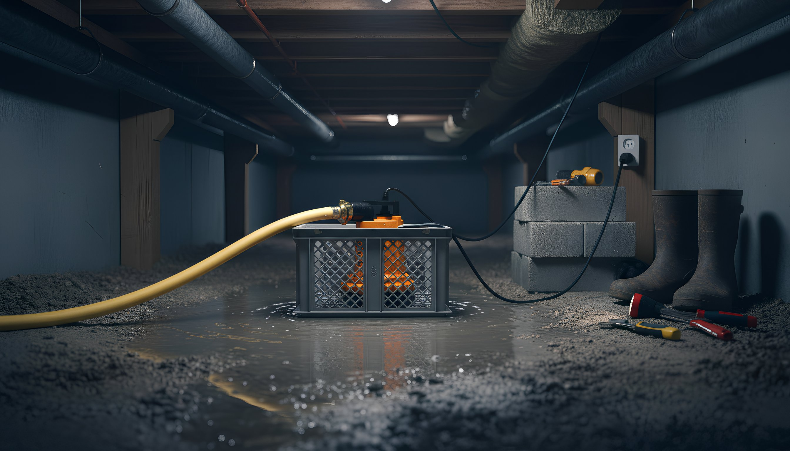 Bouwput leegpompen: Welke zware dompelpomp heb je nodig?